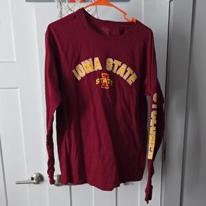 Hanes Iowa State Cyclones Maroon Long Sleeve Tee